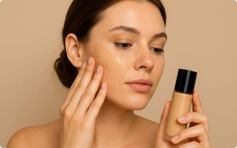 tips om foundationvlekken op kleding te voorkomen 